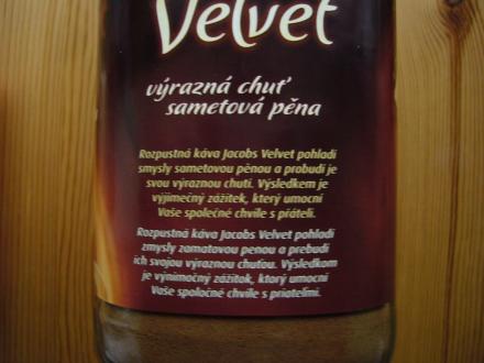 Jacobs - Velvet 200g - CZ text